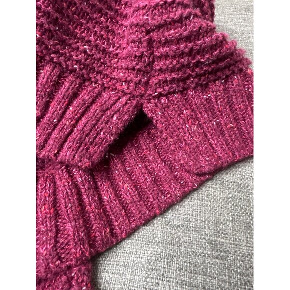 Faded Glory Womens Knit Sweater Medium Maroon Polyester & Acrylic - Picture 4 of 7